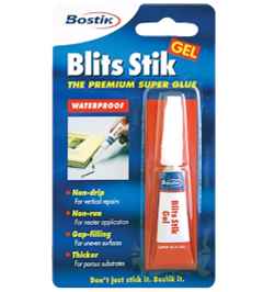 Bostik Blits Stik Super Glue Gel 3g.